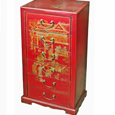 Decorative objects - Ming Chiffonier with Six Drawers - GALERIE D'ORIENT