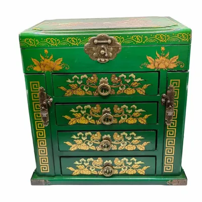 Design objects - Lacquered Jewelry Cabinet - GALERIE D'ORIENT