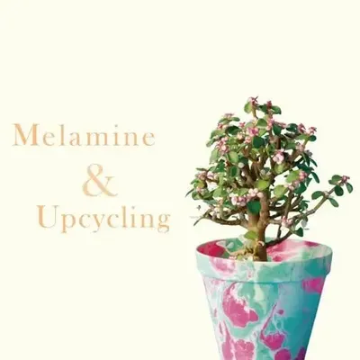 Floral decoration - Melamine Upcycled POT - TERRASSE BY WOLPOS