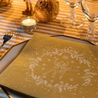 Napkins - GOLD DANCERS - FRANÇOISE PAVIOT