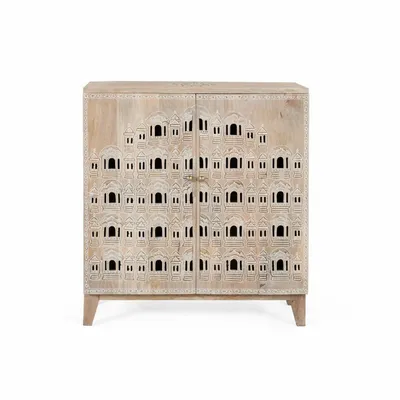 Buffets - Buffet sculpté à la main en bois de manguier - GINER Y COLOMER