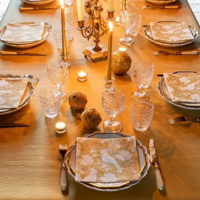 Serviettes - PERRUCHE OR - FRANÇOISE PAVIOT