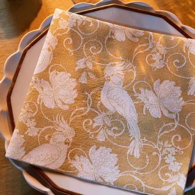 Napkins - GOLDEN PARAKEET - FRANÇOISE PAVIOT