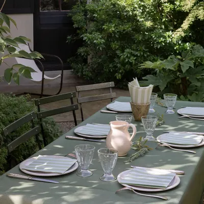 Napkins - OLIVE STRIPE - FRANÇOISE PAVIOT