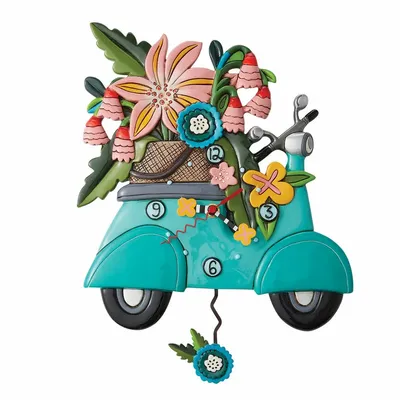 Horloges - Horloge Scooter CLock - Allen Designs - ENESCO FRANCE