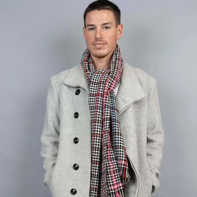 Scarves - REMI grey cotton scarf - MONSIEUR CHARLI
