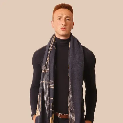 Scarves - DESIRE black wool scarf - MONSIEUR CHARLI