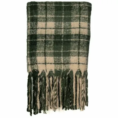 Plaids - Plaid en acrylique TIMOTHE kaki - MONSIEUR CHARLI