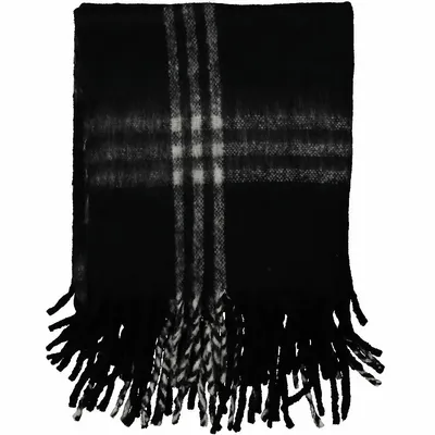 Plaids - Plaid en acrylique TITOUAN noir - MONSIEUR CHARLI