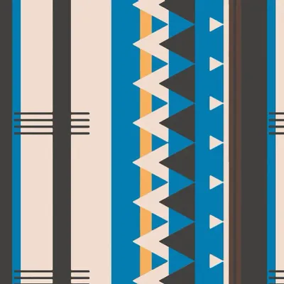 Bed linens - Window tile pattern, stripes - LYDIE VACHER DESIGN MODE ET DECORATION