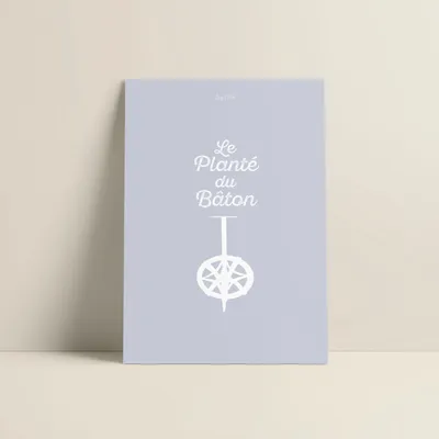 Poster - Poster Le Planté Du Baton : Gris - COSYNÉVÉ - MOUNTAIN POSTERS