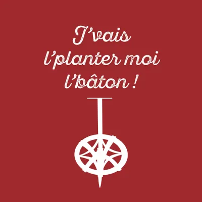 Poster - Poster Le Planté Du Baton : Rouge - COSYNÉVÉ - MOUNTAIN POSTERS