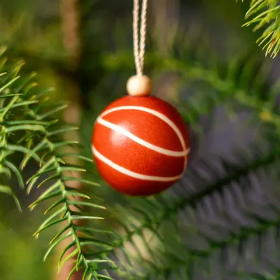 Autres décorations de Noël - Boule de Noël en forme de croix en bois - KINTA