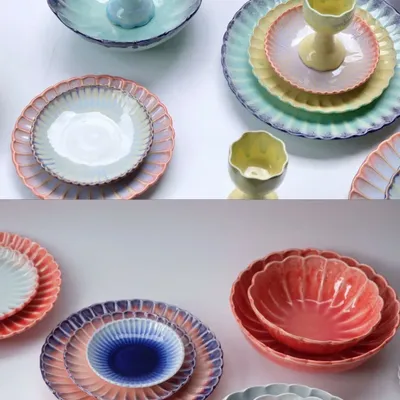 Assiettes au quotidien - Marigolds' muse - service de table - LAMUNLAMAI. CRAFTSTUDIO