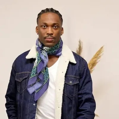 Foulards et écharpes - Bandana en viscose Felix marine - MONSIEUR CHARLI