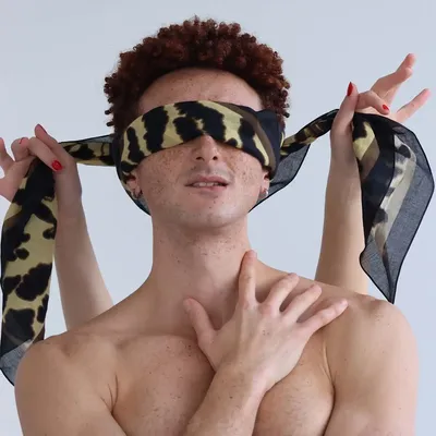 Foulards et écharpes - Bandana en coton FILIPO paille - MONSIEUR CHARLI