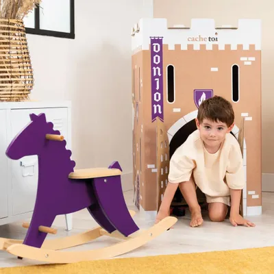 Design objects - Foldable cardboard playhouse made in France – DONJON / CACHE TOI - CACHETOI