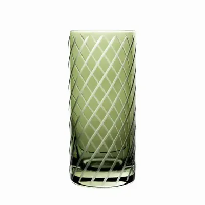 Verres - Gratia verres en cristal à eau / boissons Olive - 1 pièce 350 ml - PEKALLA CRISTAL GLASS