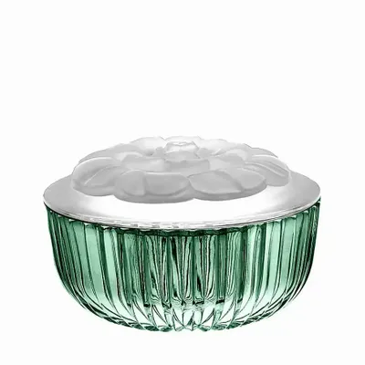 Crystal ware - Malachit Crystal Jewelry or Small Item Box - PEKALLA CRISTAL GLASS