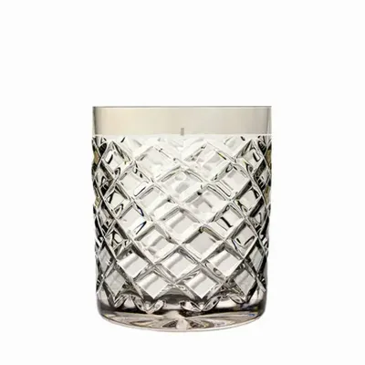 Candlesticks and candle holders - Iris Mokka Scented Soy Candle in Crystal - PEKALLA CRISTAL GLASS