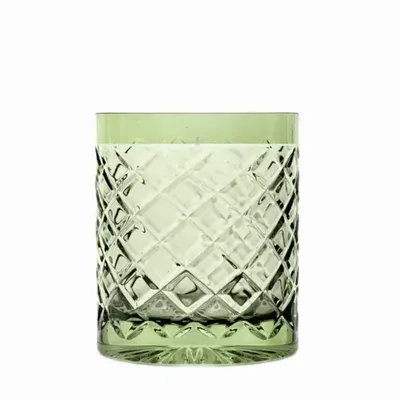 Candlesticks and candle holders - Iris Olive Scented Soy Crystal Candle - PEKALLA CRISTAL GLASS