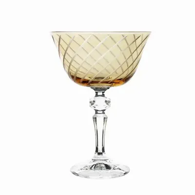Glass - Gratia Sunset Crystal Champagne Glasses - 6 Pieces 180ml - PEKALLA CRISTAL GLASS