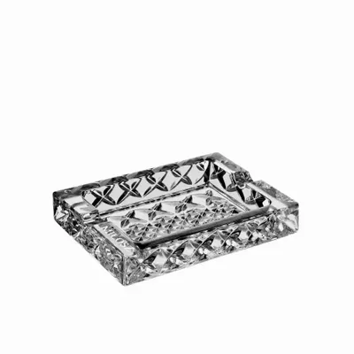 Crystal ware - Gray personalized crystal ashtray - PEKALLA CRISTAL GLASS