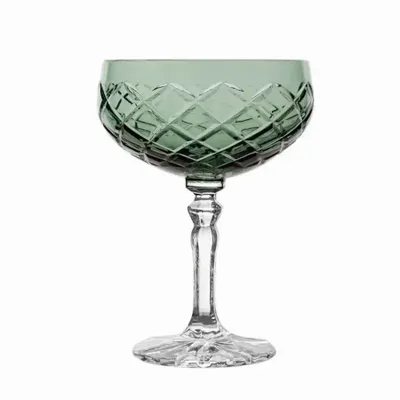 Glass - Iris Malachit Crystal Champagne Glass - 1 piece 200 ml - PEKALLA CRISTAL GLASS