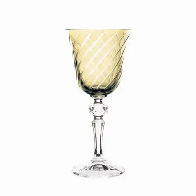 Glass - Gratia Sunset Crystal Wine Glasses - 6 Pieces 170 ml - PEKALLA CRISTAL GLASS
