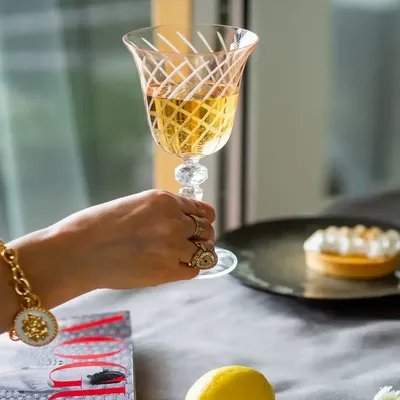 Verres - Gratia verres à vin en cristal Sunset - 6 pièces 170 ml - PEKALLA CRISTAL GLASS