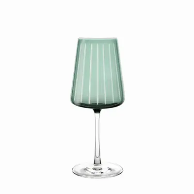 Verres - Vida Linea Verre à vin coloré Fresca Malachit - 1 pièce 400 ml - PEKALLA CRISTAL GLASS