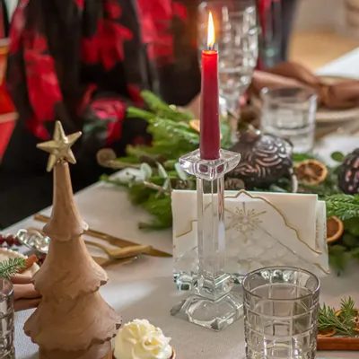 Candlesticks and candle holders - Tall crystal candelabra - 20 cm - PEKALLA CRISTAL GLASS