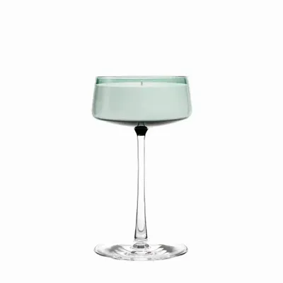 Candlesticks and candle holders - Vida Fresca Scented and colored soy candle on stand - PEKALLA CRISTAL GLASS