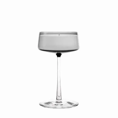 Bougeoirs et photophores - Vida Gris Bougie parfumée et colorée en soja sur pied - PEKALLA CRISTAL GLASS