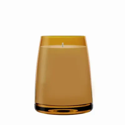 Candlesticks and candle holders - Vispera Amber Scented and colored soy candle - PEKALLA CRISTAL GLASS