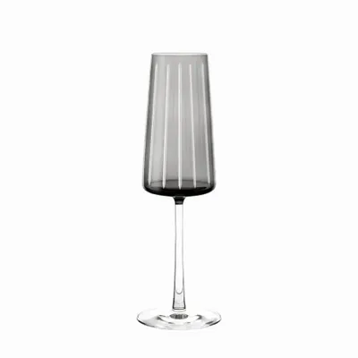Verres - Vida LineaVerre à champagne coloré Prosecco Gris - 1 pièce 240 ml - PEKALLA CRISTAL GLASS