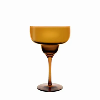 Glass - Vispera Amber Colored Martini Glass - 1 piece 340 ml - PEKALLA CRISTAL GLASS