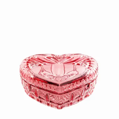 Crystal ware - Salmo Crystal HEART Jewelry Box - PEKALLA CRISTAL GLASS