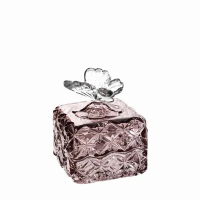 Crystal ware - Slate Butterfly Crystal Jewelry Box - PEKALLA CRISTAL GLASS