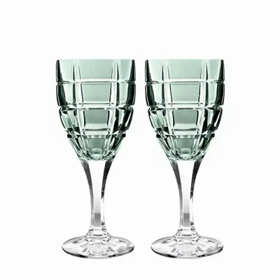 Crystal ware - Vaso II Modern Crystal Wine Glasses Malachit - 2 pieces 300 ml - PEKALLA CRISTAL GLASS