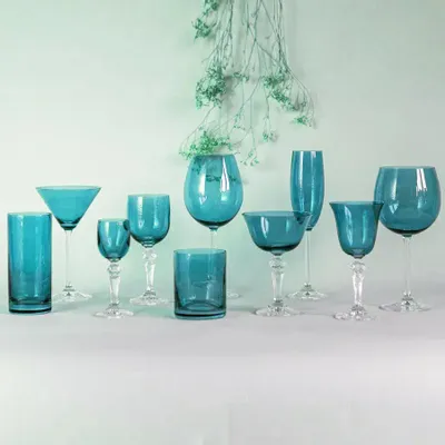 Cristallerie - Kalatina verres à vin en cristal Aqua - 6 pièces 170 ml - PEKALLA CRISTAL GLASS