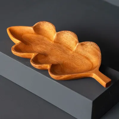 Platter and bowls - Oak plates acacia wood - KINTA
