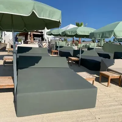 Piscines - Kaki | Lit de piscine COZIP - KON TIKI | 180 x 136 x 38cm - COZIP