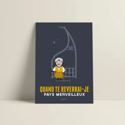 Poster - Poster Qd Te Reverrai-Je Bleu - COSYNÉVÉ - MOUNTAIN POSTERS