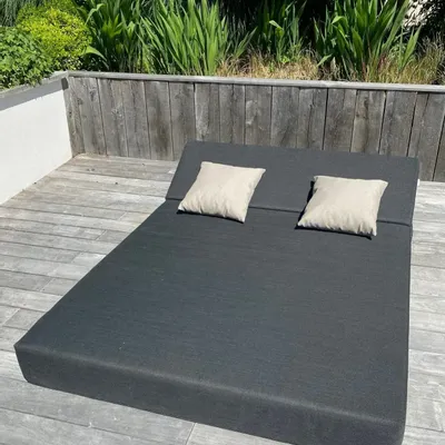 Piscines - Double bed Jung | Lit de piscine COZIP | 180x140xh20 cm - Trapèze h25p40L140 cm - COZIP