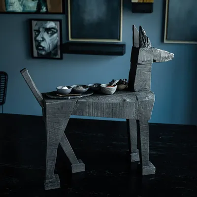Decorative objects - ROBODOG wooden figure - KLATT OBJECTS