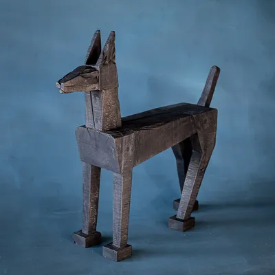 Decorative objects - ROBODOG wooden figure - KLATT OBJECTS
