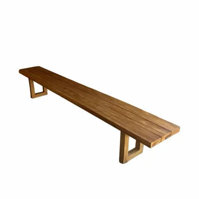 Benches - Bench With Square Foot - Natural - 280 - BAZAR BIZAR LIVING