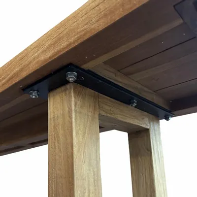 Bancs - Banc avec pied carré, naturel, 220 - BAZAR BIZAR LIVING