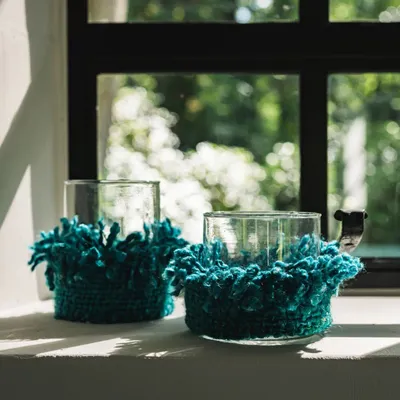 Candlesticks and candle holders - The Oh My Gee Candle Holder - Aqua - M - BAZAR BIZAR LIVING